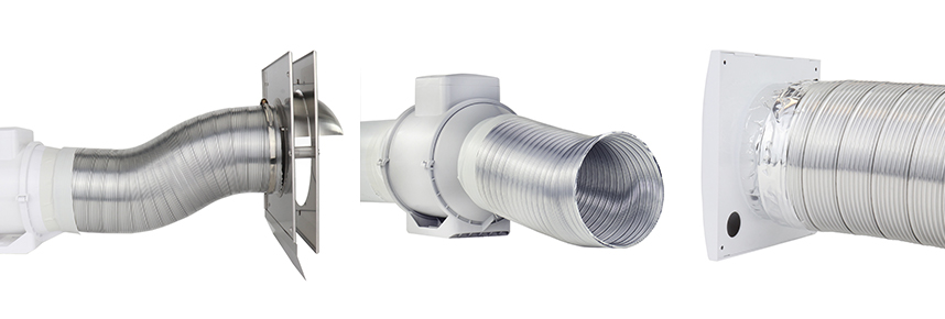 Vzduchovú flexi hadicu Dalap ALUDAP je možné ľahko napojiť na ventilátory aj vetracie mriežky.