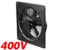 Axiálne odťahové priemyselné ventilátory na 400V