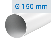 Plastové vzduchovody okrúhle Ø 150 mm