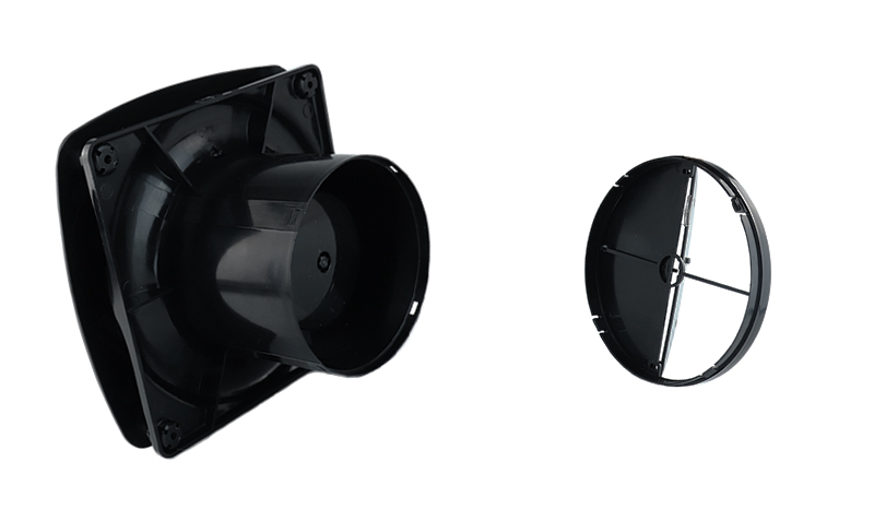 Ventilátor Dalap ONYX je vybavený snímateľnou plastovou spätnou klapkou. 