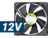 Prístrojové ventilátory na 12V