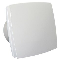 Ventilátor do kúpeľne s predným panelom a časovým spínačom Ø 100 mm, úsporný a tichý