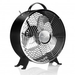 Stolný ventilátor v čiernom retro dizajne VE-5966, Ø 25 cm
