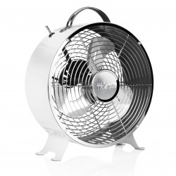Stolný ventilátor v bielom retro dizajne VE-5967, Ø 25 cm