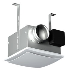 Průmyslový ventilátor do podhledu se zpětnou klapkou a filtrem Ø 125 mm, tichý