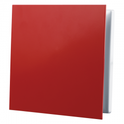Dekoratívna PVC mriežka so sieťkou a rovným krytom 160 x 160 mm, červená
