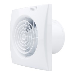 Tichý kúpeľňový ventilátor Dalap 100 NOMIA ZW s časovačom, hygrostatom a senzorom svetla, Ø 100 mm