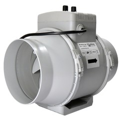 Profesionálny ventilátor do potrubia Ø 100 mm s teplotným čidlom a regulátorom otáčok