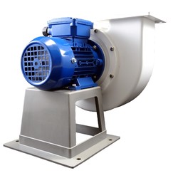 Kyselinovzdorný ventilátor s vyšším tlakom O.ERRE CAA 6102T na 400V, Ø 125 mm
