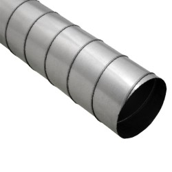 Kovové pevné potrubie Ø 400 mm do 100 °C, dĺžka 2000 mm