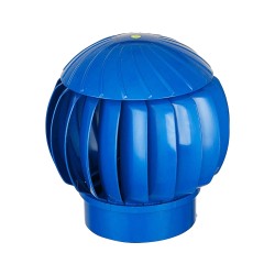 Ventilačná rotačná hlavica Dalap DORN P, Ø 160 mm, modrá