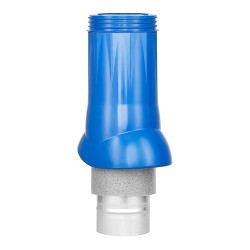 Plastový nátrubok Dalap PTR 125-160 pre rotačné hlavice, modrý