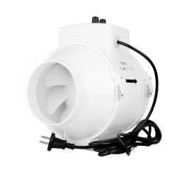 Ventilátor potrubný axiálny s termostatom, regulátorom otáčok a vyšším výkonom Ø 125 mm
