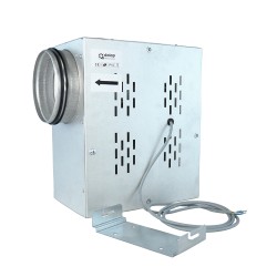 Tichý ventilátor do potrubia s izoláciou hluku radiálny Ø 100 mm