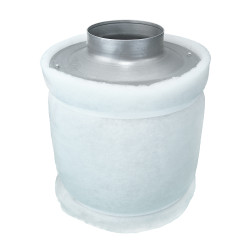 Uhlíkový filter do potrubia Dalap COAL, Ø 100 mm, dĺžka 250 mm