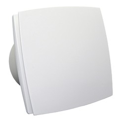 Ventilátor do kúpeľne s predným panelom a časovým dobehom na 12V do vlhkého prostredia Ø 125 mm