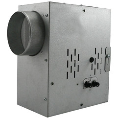 Tichý ventilátor do potrubia s termostatom, regulátorom otáčok a izoláciou hluku radiálny Ø 100 mm
