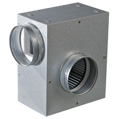 Tichý ventilátor do potrubia s izoláciou hluku radiálny Ø 125 mm