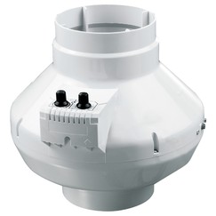 Ventilátor do potrubia radiálny s teplotným čidlom a regulátorom otáčok Ø 100 mm