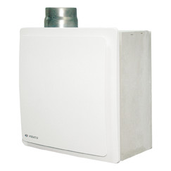 Ventilátor do kúpeľne so spätnou klapkou, protipožiarnou ochranou a vyšším tlakom Ø 80 mm, vertikáln