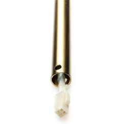 Predlžovacia tyč pre stropný ventilátor saténovo mosadzná, dĺžka 300 mm