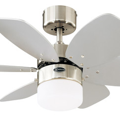 Stropný ventilátor so svetlom a retiazkovým ovládaním Westinghouse FLORA ROYALE 78788, Ø 76 cm